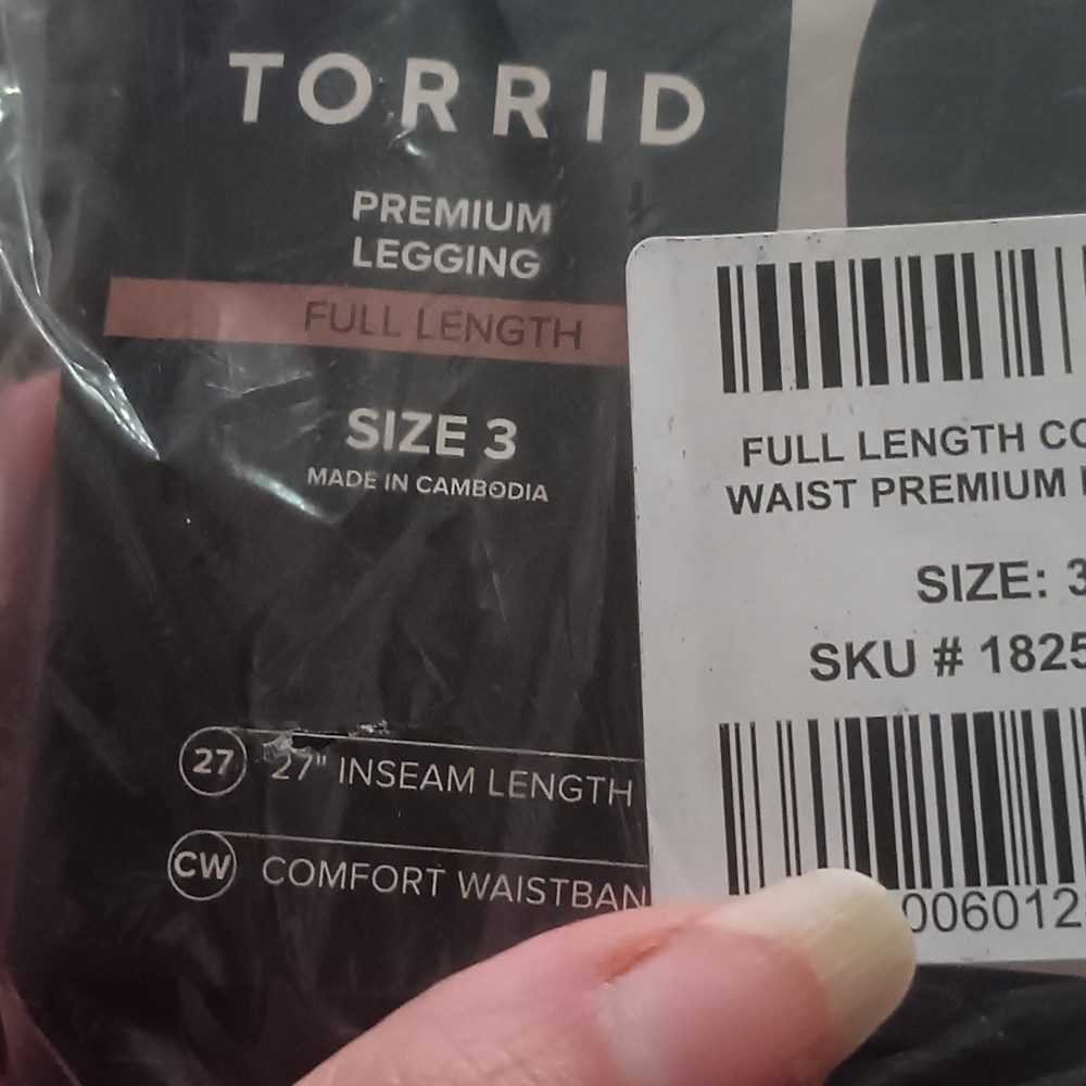 Torrid Black Premium Full Length Leggings